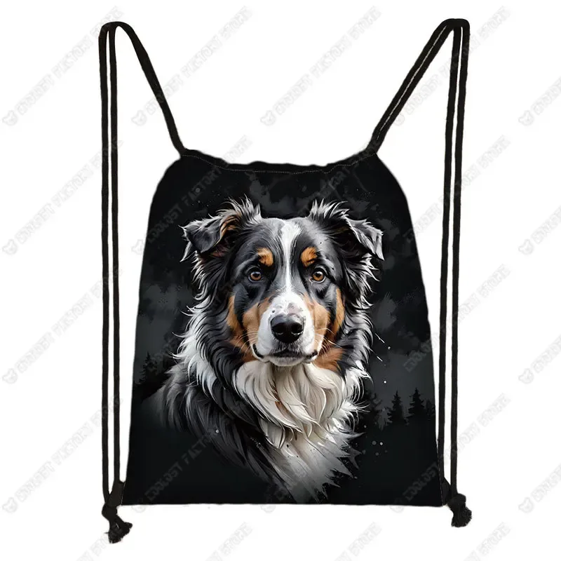sac à dos de rangement de chaussures shih tzu, sac à livres, support, interconnexion, peinture, chien, proximité, wstring, troupeau des contribuables allemands