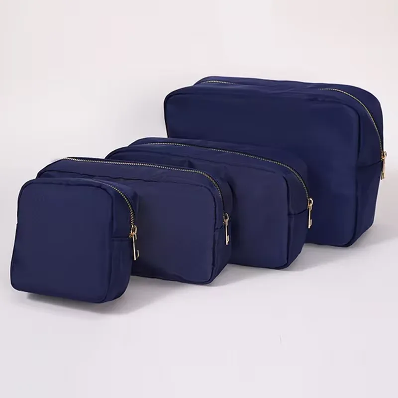 trousse cosmétique violette personnalisée, sac en nylon de maquillage, poudres personnalisées, patch chenille, grand étui de voyage, trousse de toilette, cadeau de mariée, taille xl