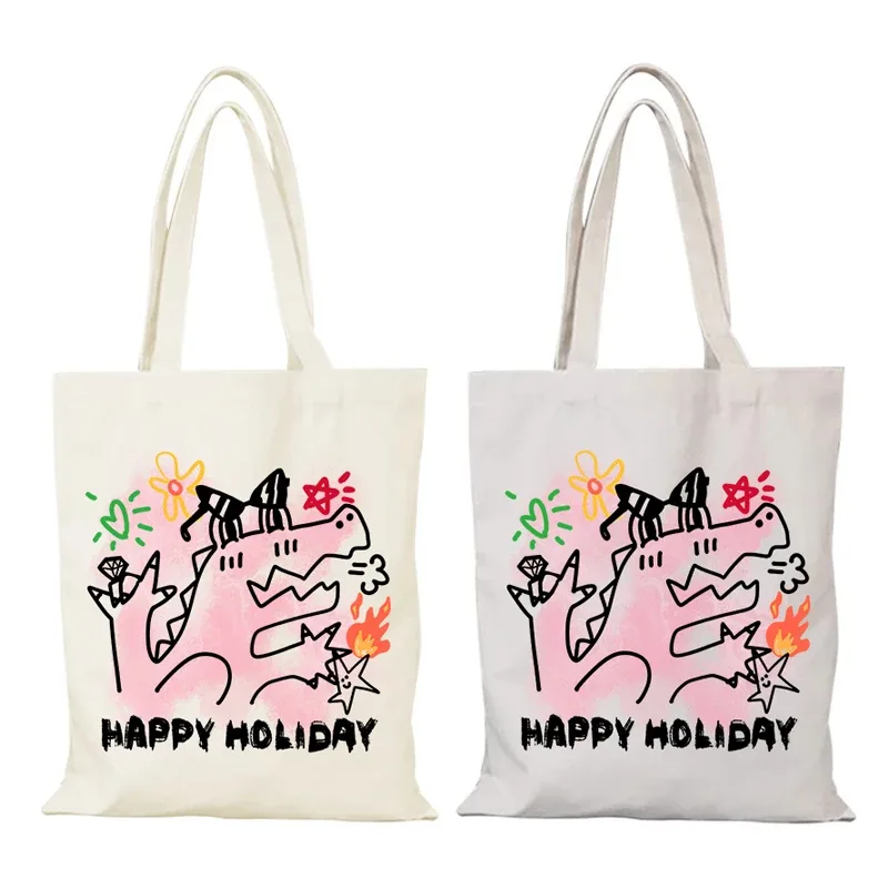 sac personnalisé mignon sac fourre-tout en toile loisirs dessin animé dame sacs nouveaux sacs à main femmes sac à main eco shopper shopping tissu de plage