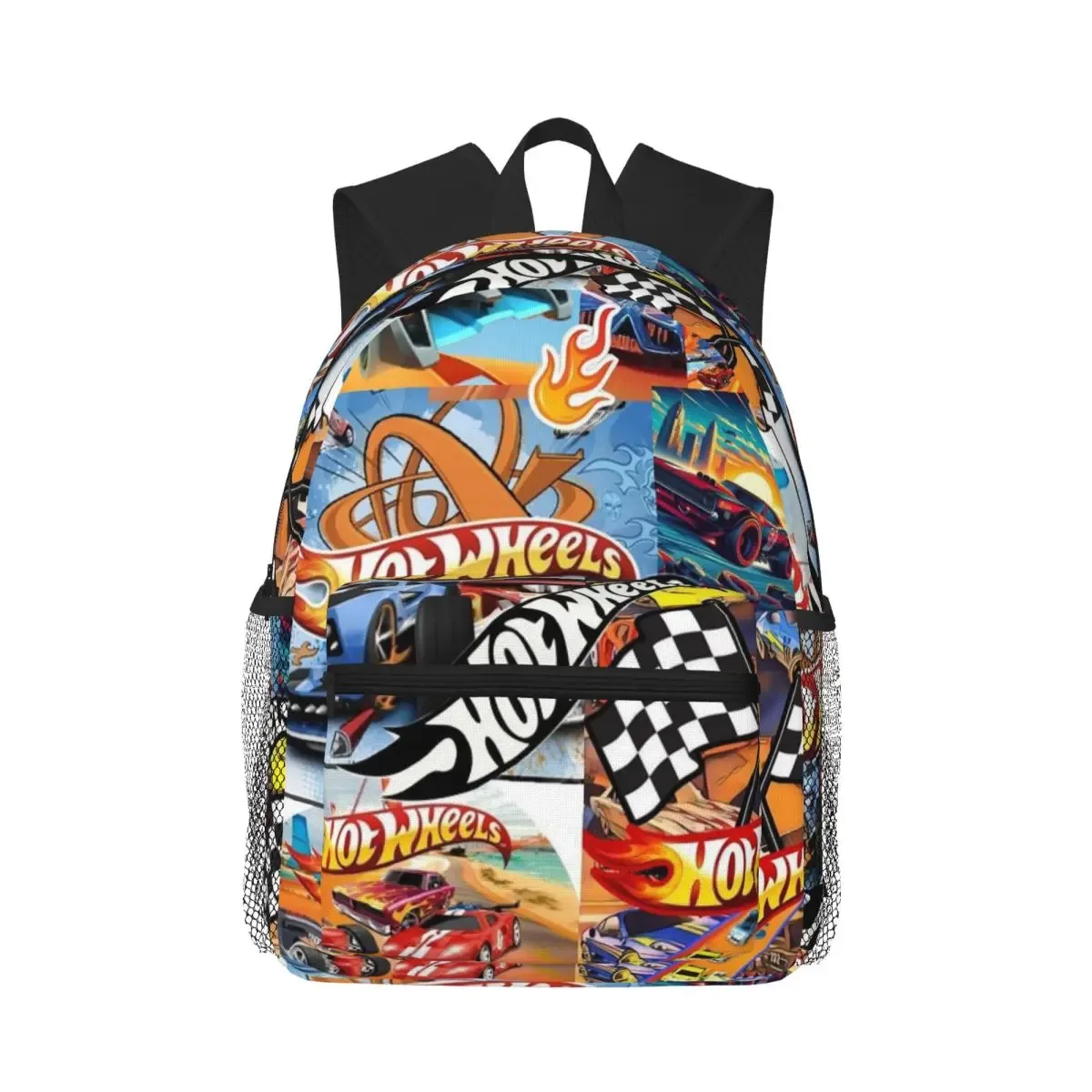 sac à dos hot wheels race pour étudiants, sac d'école, sac à dos de randonnée, sac de voyage pour hommes et femmes, sac à bandoulière
