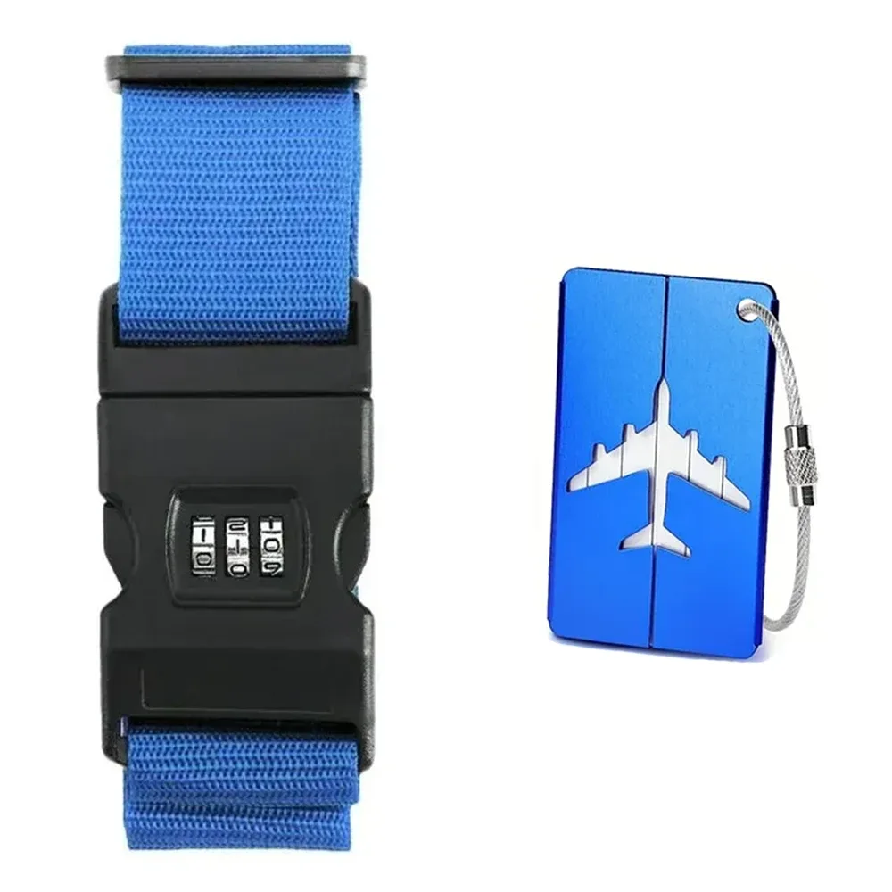 ceinture bagage nylon bleu rose arc ciel noir sécurité voyage format longueur deux mètres