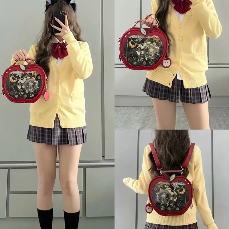 nouvelle fille harajuku niche design pomme sac à bandoulière sac à main style doux mignon ulzzang ita sac y2k sac à dos style preppy itabag