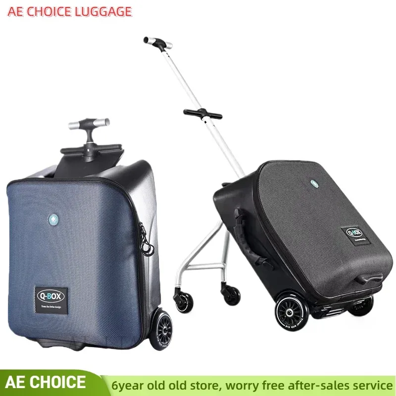 Bagages à roulettes paresseux pour enfants, cabine de voiture pour bébé, valise de voyage, chariot à roulettes, assis sur des bagages, cabine, boîte d'économie de main-d 'œuvre