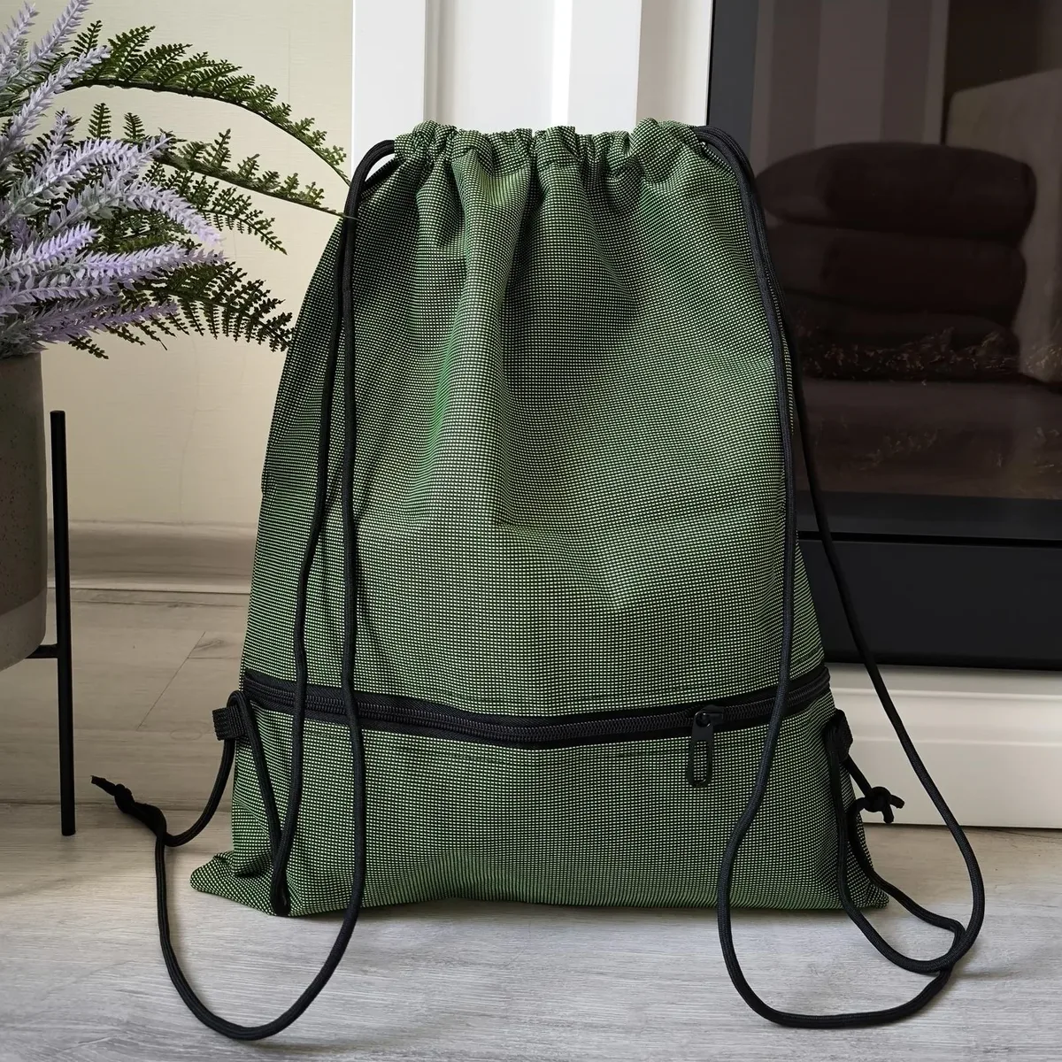 sac à dos pliable à cordon de serrage, sac à dos de sport léger, simple et à la mode, unisexe