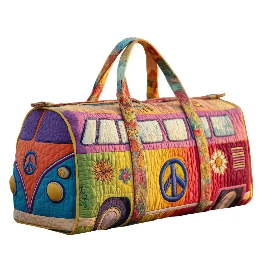 sac de voyage matelassé à sangle réglable, grande capacité, sac fourre-tout, sac de voyage matelassé 3d, sac à main pour courtes distances