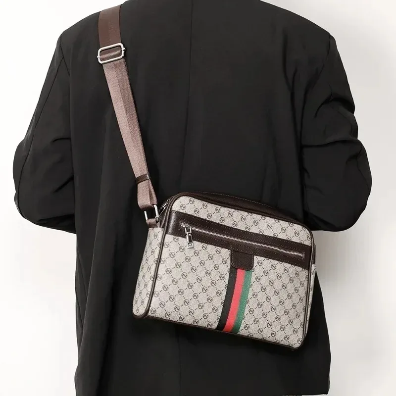sac à bandoulière de luxe pour hommes, sacs à bandoulière avec lettres imprimées, design de marque, sacoche à bandoulière