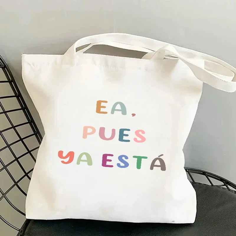 femmes sac à bandoulière graphique harajuku shopper sacs grande capacité toile fourre-tout sac à main sans fermeture éclair eco décontracté fille sacs à main