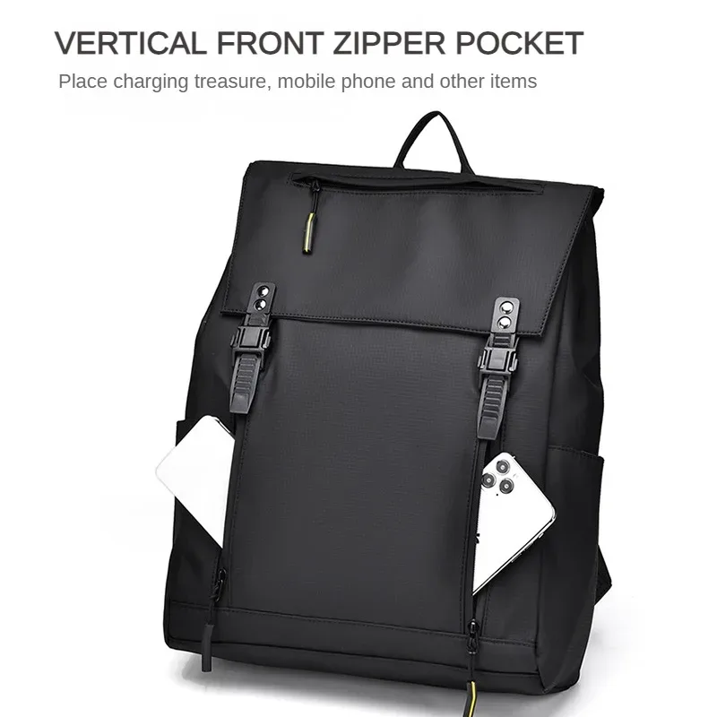 sac à dos décontracté avec logo, sac à dos étanche pour ordinateur pour hommes, nom imprimé, sac de livre d'étudiant, motif imprimé