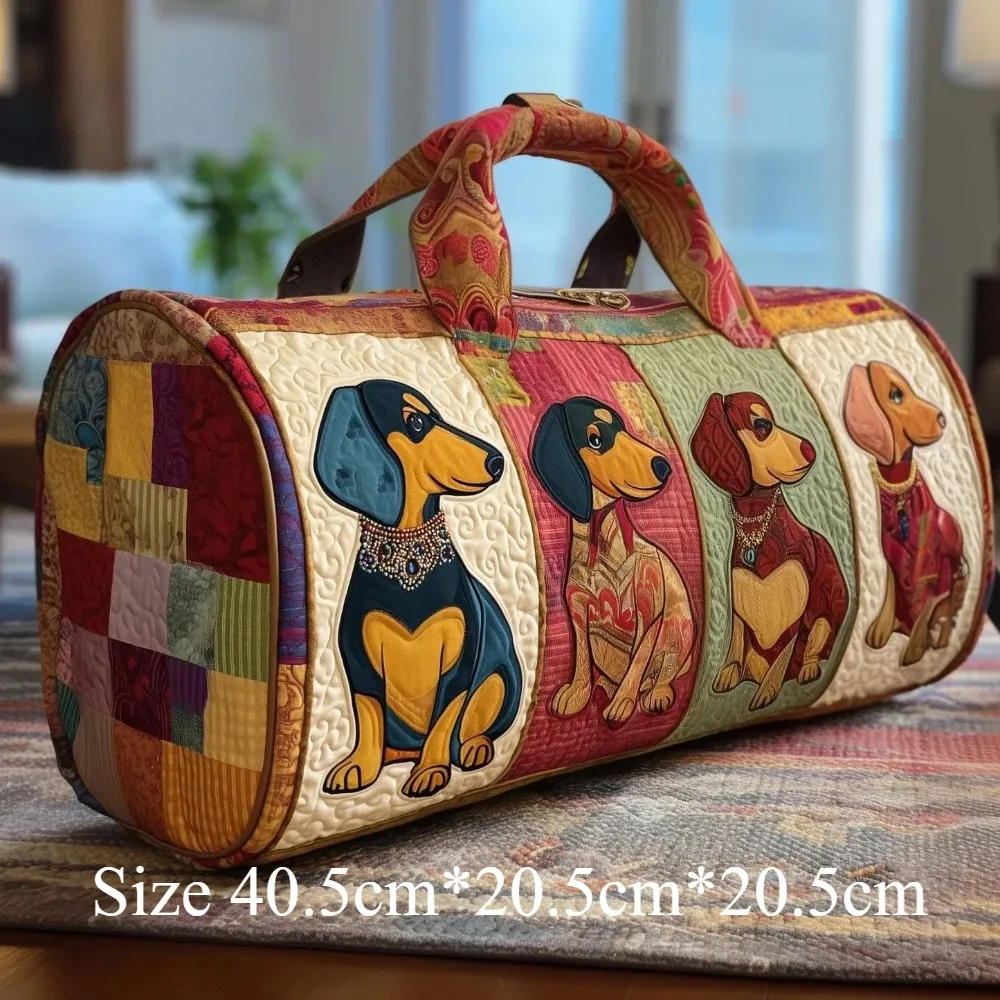 sacs de voyage pour chien matelassés imprimés en 3d, sacs de voyage pour animaux de compagnie artistiques, durables, pour le week-end, la salle de sport, le yoga, design unique pour teckel, corgi, bouledogue français