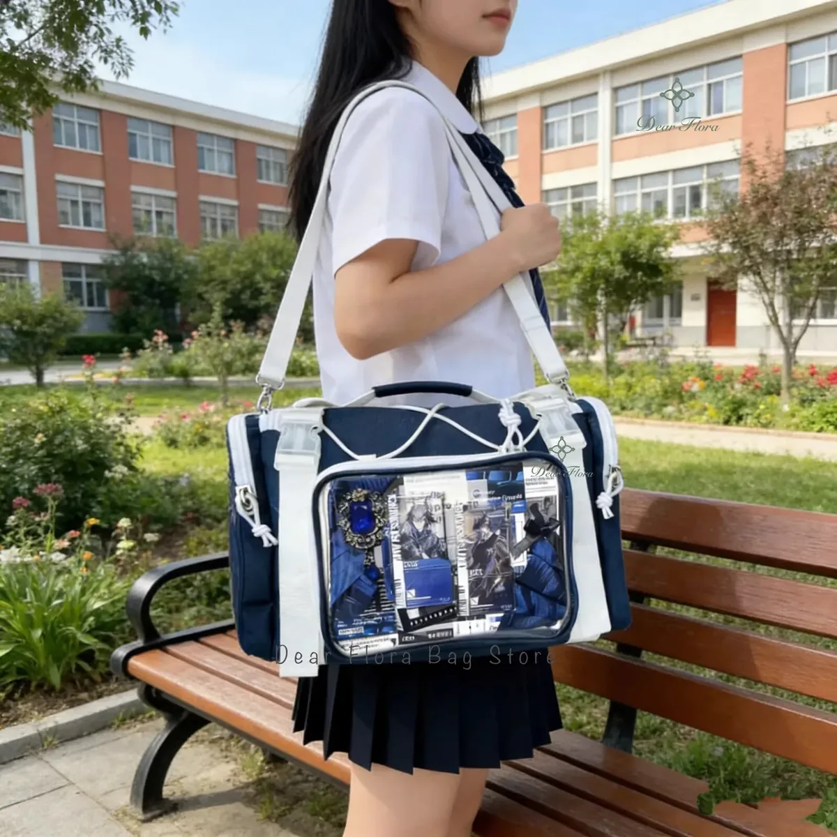 nouveau sac à bandoulière y2k ita grande capacité, sac de sport transparent pour filles, sac messager mignon, sacs à main de banlieue diy