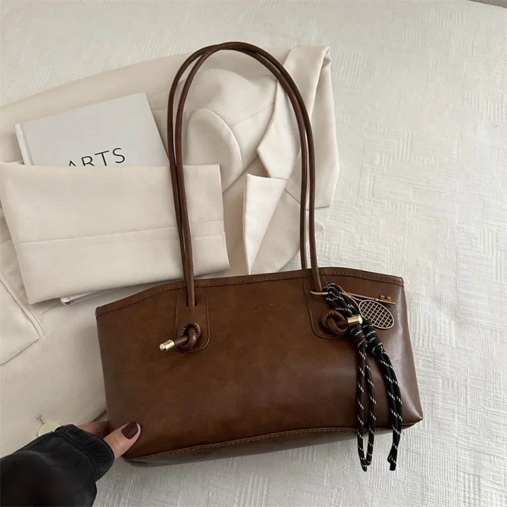 y2k tendance grande capacité travail sac à bandoulière couleur unie simple dame sacs à main en cuir pu sac fourre-tout femmes femme
