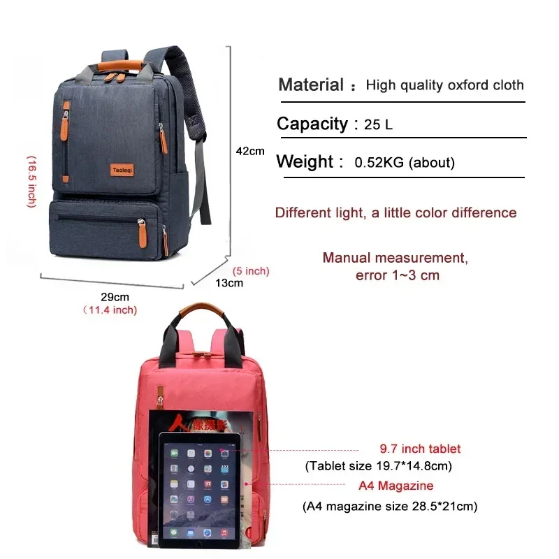 sac à dos d'affaires décontracté pour hommes, léger, pour ordinateur portable de 15 pouces, tissu oxford imperméable, antivol, pour voyage, gris, 2024