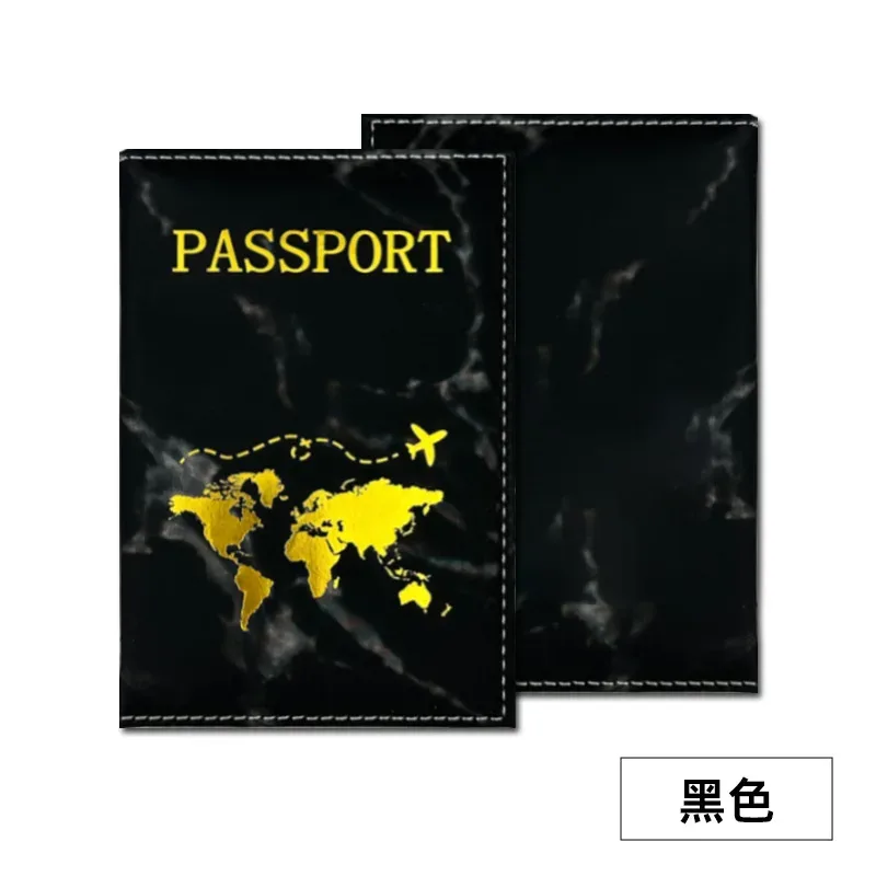 1 pièce porte-passeport en pu, housse de protection pour passeport et billets, porte-cartes d'identité et de crédit, accessoires de voyage