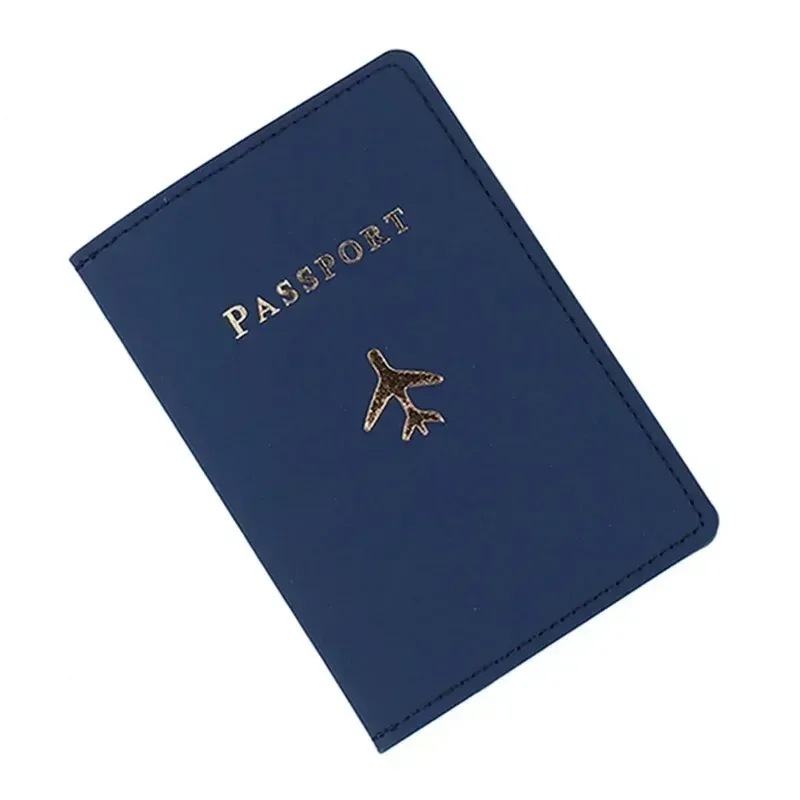 étui de couverture de passeport monochrome pour hommes et femmes, étiquette de bagage, porte-cartes de voyage, étui portefeuille, accessoires de voyage, mode