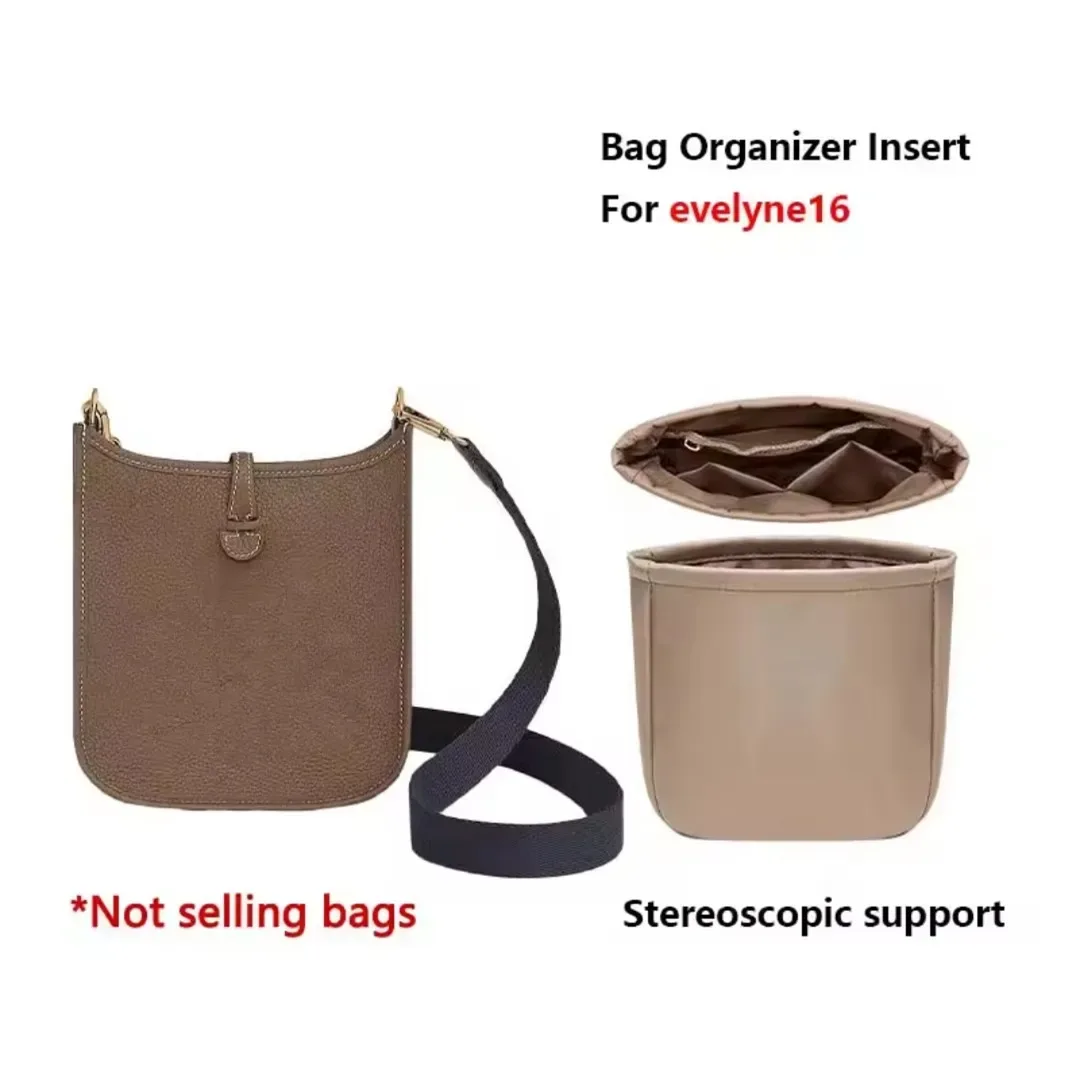 organisateur de sac multi-poches pour evelyne16/29, sac de rangement intérieur, sac à main en nylon, sac insert, sac doublure pour sac à main
