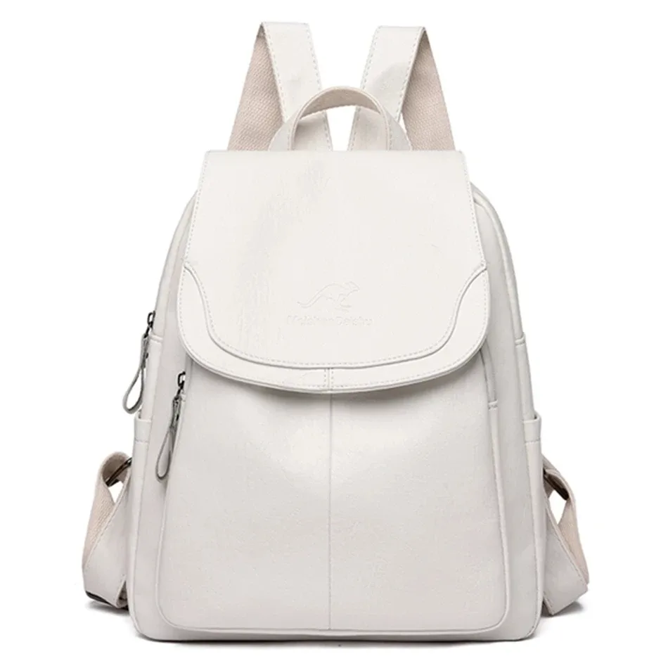 sac à dos vintage en cuir souple pour femmes, 9 couleurs, sac à bandoulière décontracté pour voyage, sacs d'école pour femmes, sac à dos pour dames.
