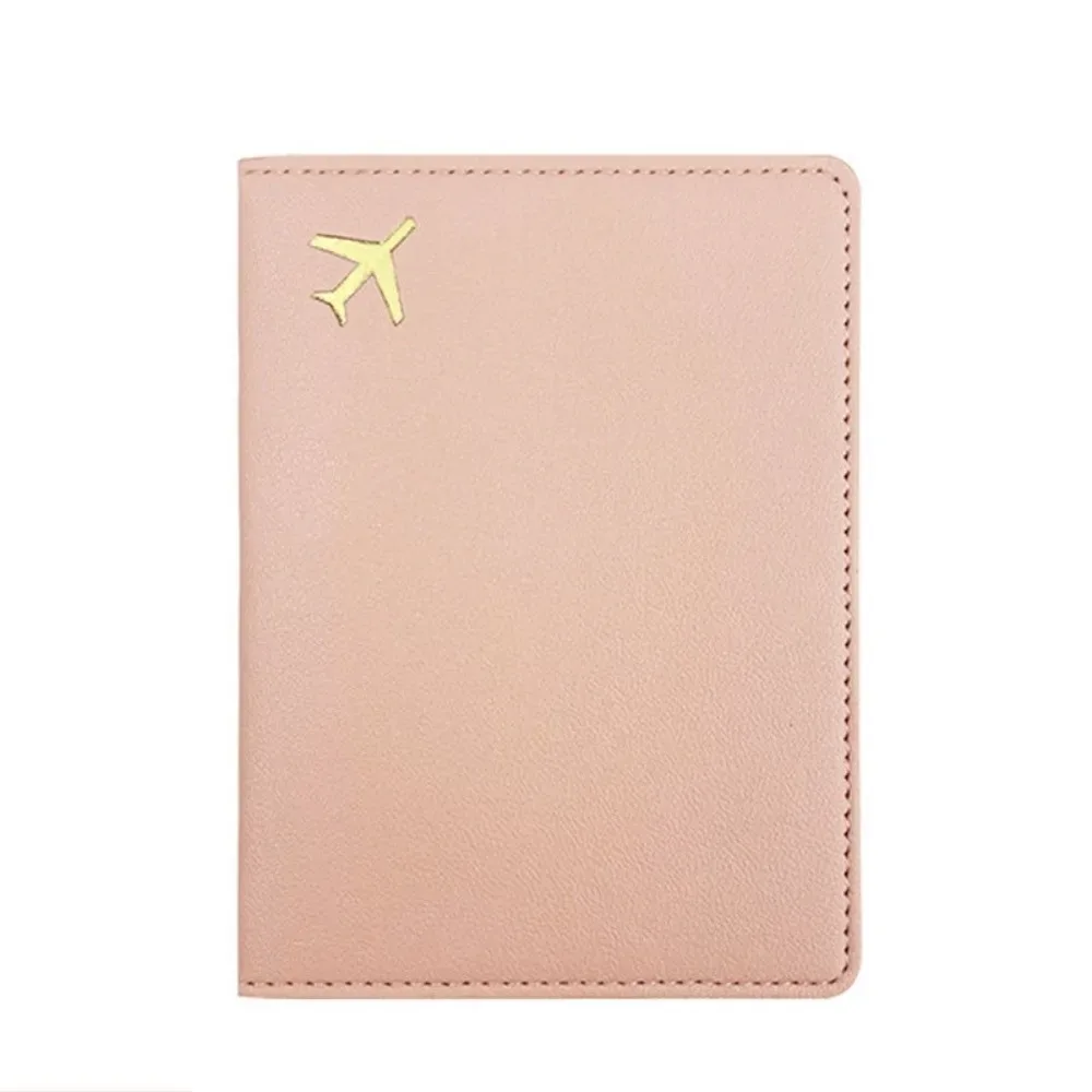 porte-passeport en cuir pu, léger, portable, housse de protection pour passeport, couleur unie, étanche, portefeuille pour cartes de crédit