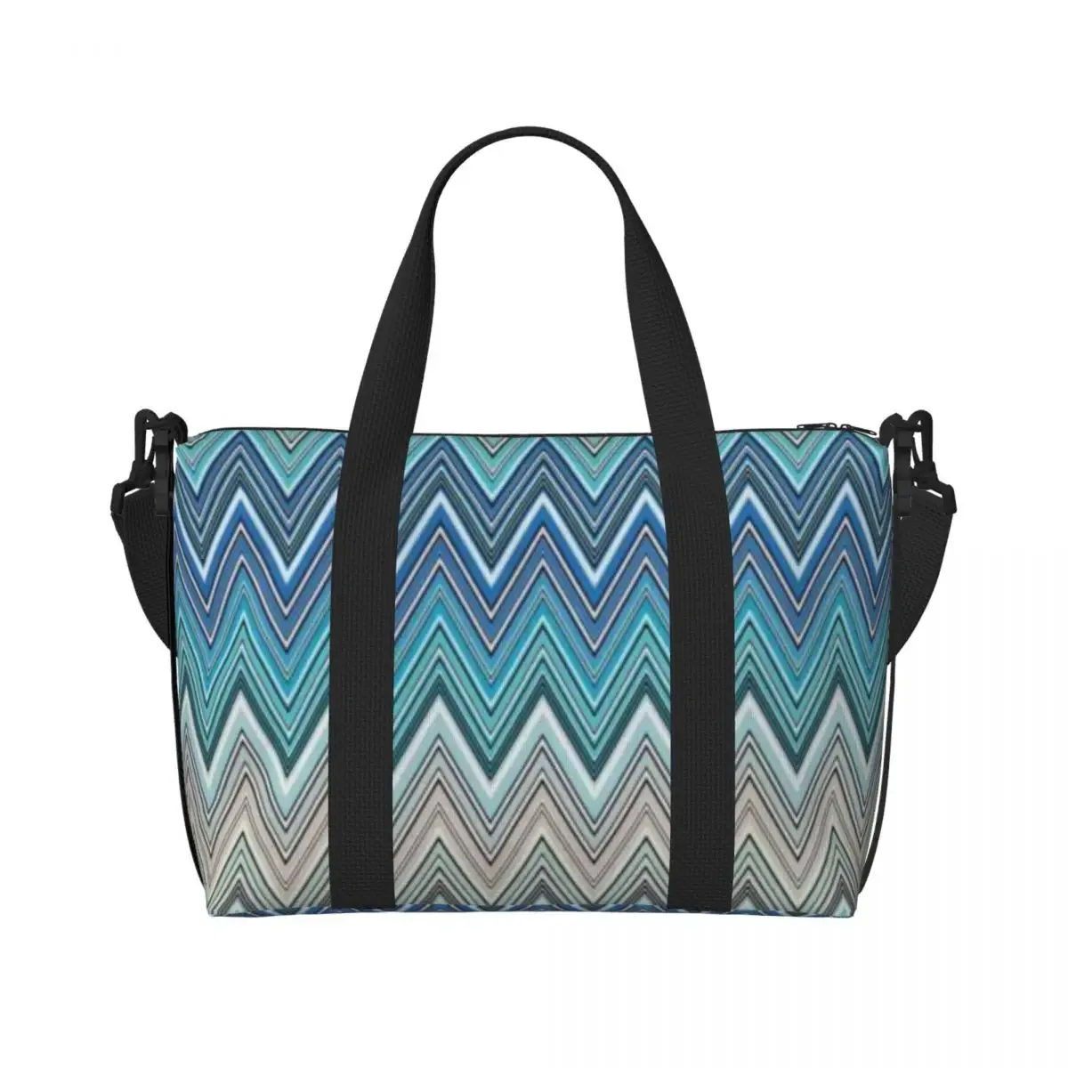 sac fourre-tout boho personnalisé pour femme, sac de plage moderne chic, extra large, sac de sport à main, géométrique, multicolore, sacs de voyage, sacs à provisions