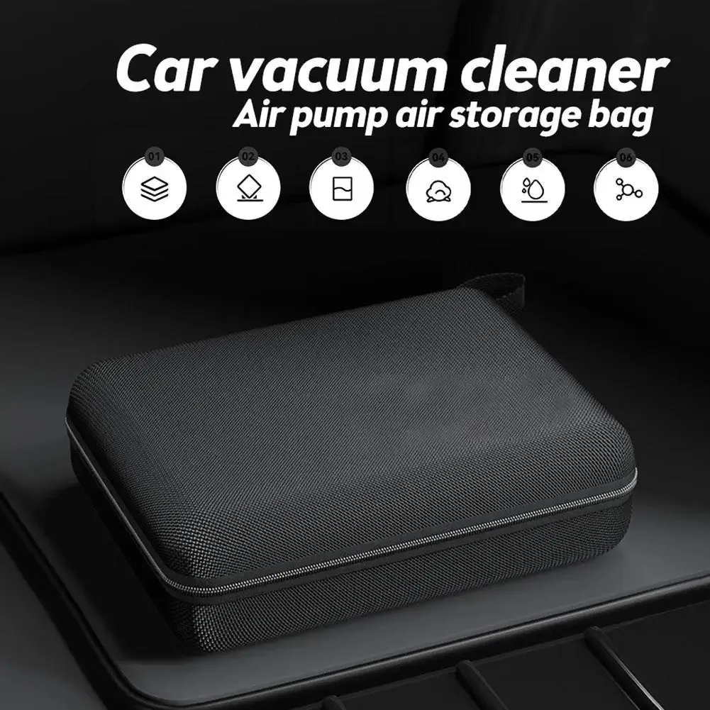 sac de rangement portable pour aspirateur de voiture, sac à outils pour aspirateur de voiture, organisateur de rangement pour aspirateur, étui de rangement à fermeture éclair, 1/2 pièces