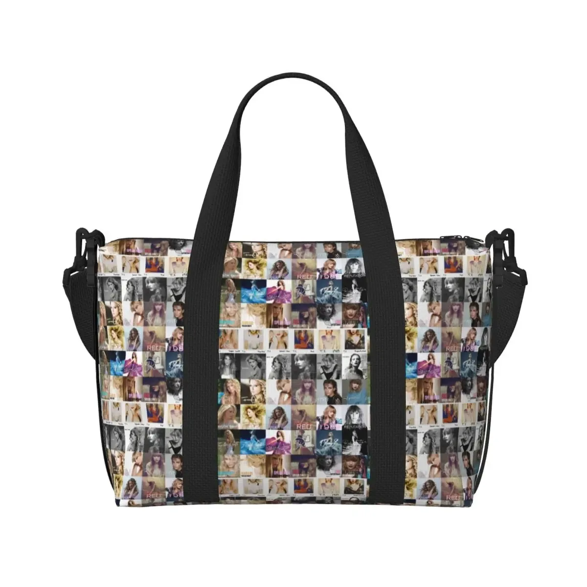 sac fourre-tout personnalisé eras tour pour femme, chanteur pop américain de taylor's swift, grande capacité, plage, salle de sport, sacs de voyage, 1989