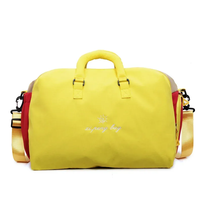 sac de voyage multi-couleurs tendance coréenne pour femmes, sac de rangement léger pour la natation en plein air, la gym, le fitness et les étudiants
