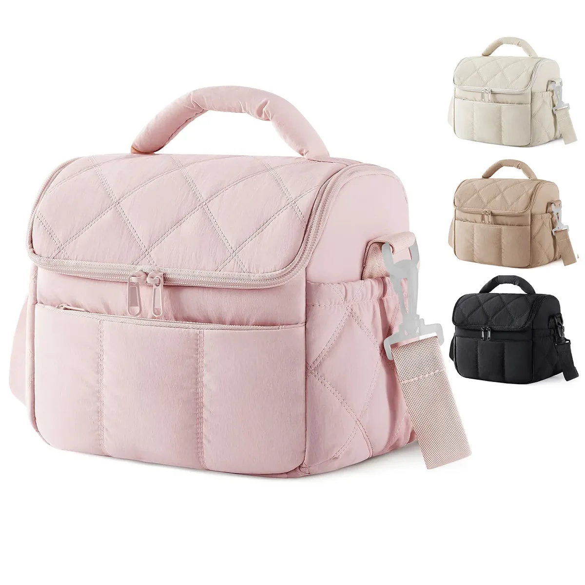 Nouvelle sacoche isotherme portable en nylon, réutilisable, multifonctionnelle, anti-fuite, pour femme, sacs à usage spécial