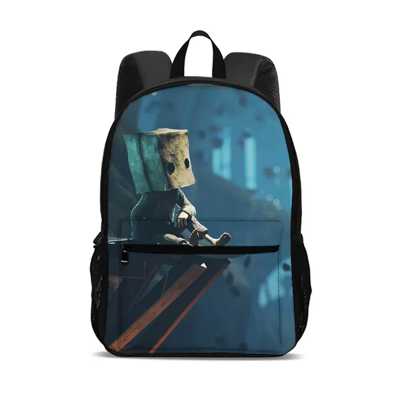 sac à dos little nightmares, sac pour ordinateur de grande capacité, léger, imprimé de dessins animés, nouveau style scolaire pour les étudiants et les étudiantes