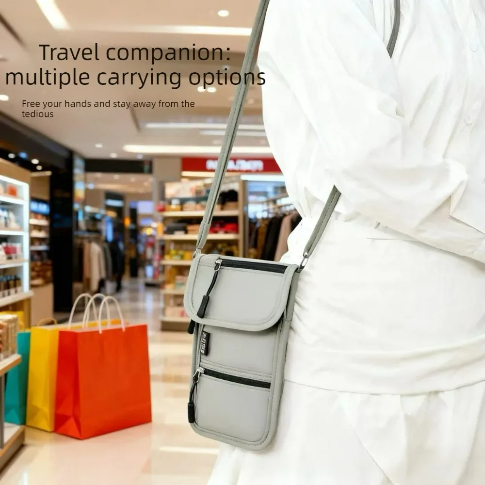 étui portable pour passeport et certificats, porte-carte d'identité, organisateur de voyage, sac bandoulière