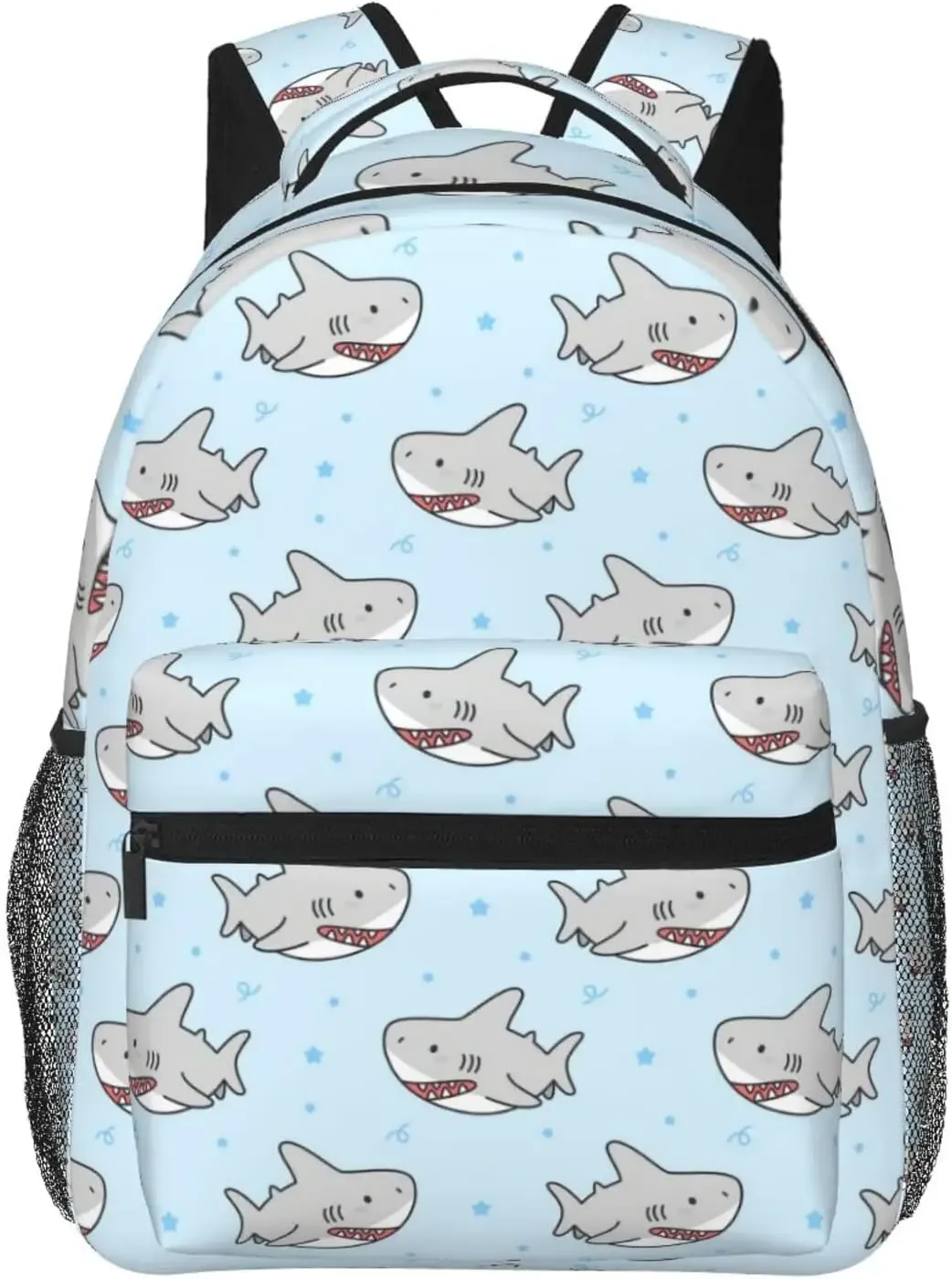 sac à dos shlavabo sharks pour hommes et femmes, sac à dos d'ordinateur, sac à livres, voyage, randonnée, camping, mode