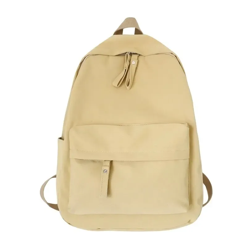 sac à dos noir solide, sac d'école oxford étanche, style minimaliste, sac de loisirs ou de voyage unisexe, sac à bandoulière de marque de haute qualité