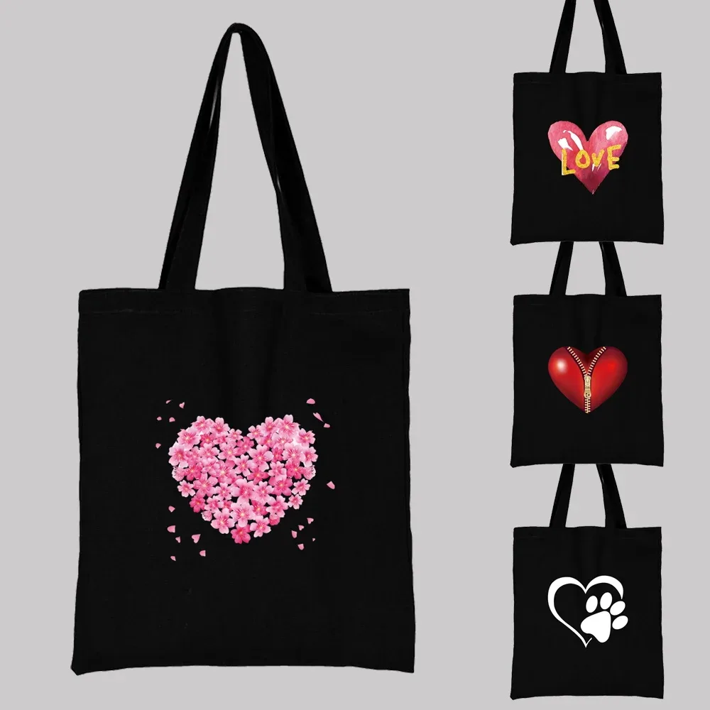 sacs en toile sac à main pour femmes shopper sac fourre-tout sac de créateur classique amour coeur modèle série petits sacs à bandoulière