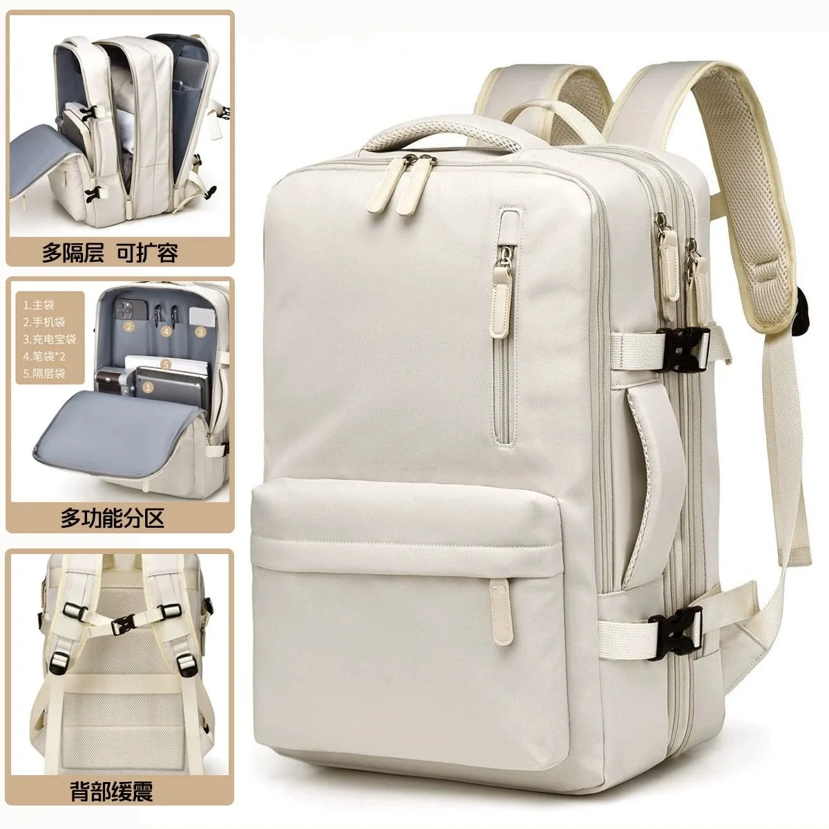 Sacs à dos pour garçons et filles, sacs à dos de voyage légers de grande capacité, sacs d'ordinateur multifonctionnels à la mode pour étudiants