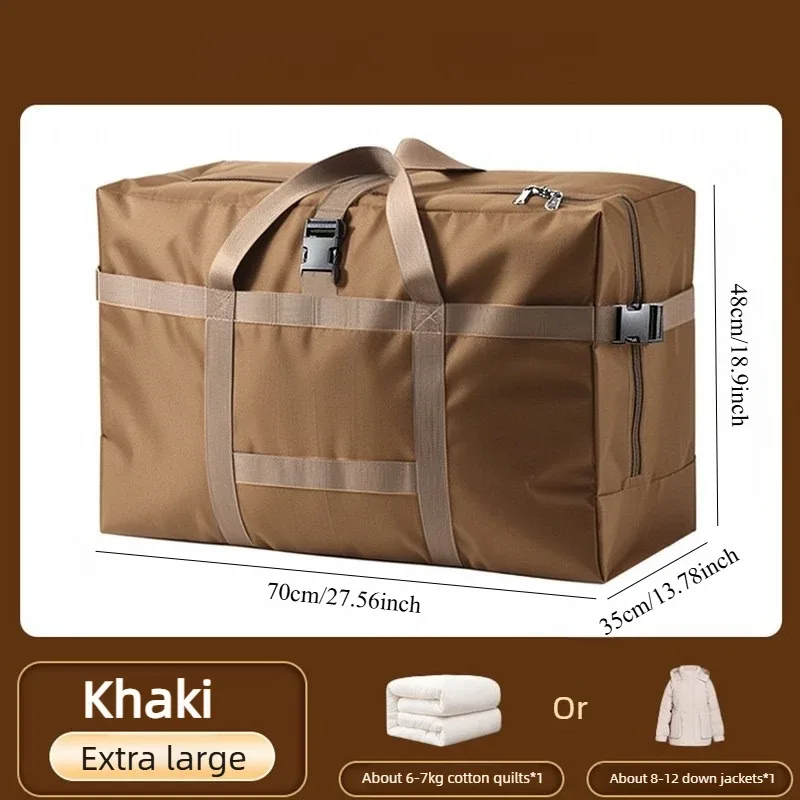 sac de voyage robuste en tissu oxford imperméable, pliable avec poignées, grande capacité pour enregistrement à la bagagerie des compagnies aériennes