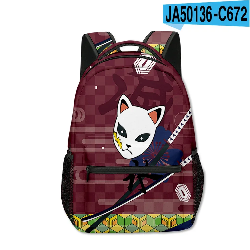 sac dos tissu oxford uni dessin animé géométrique multicouleurs triangles carreaux bandoulière arquée usage voyage