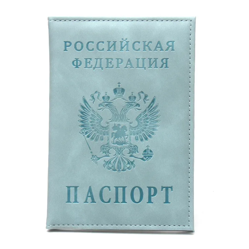 porte-passeport en cuir pour hommes et femmes, style fédération russe, étui pour passeport, porte-carte d'identité, porte-billet