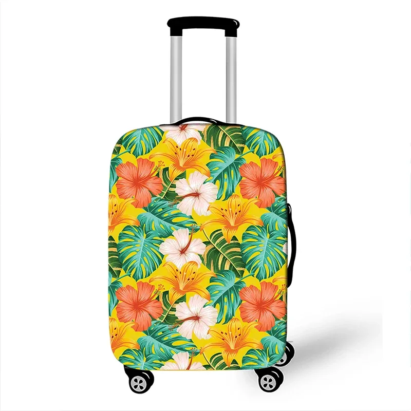 arbre hawaïen plage impression housse de bagage coucher de soleil noix de coco femmes hommes valise de voyage housses de protection horus boîtier de chariot couverture cadeau