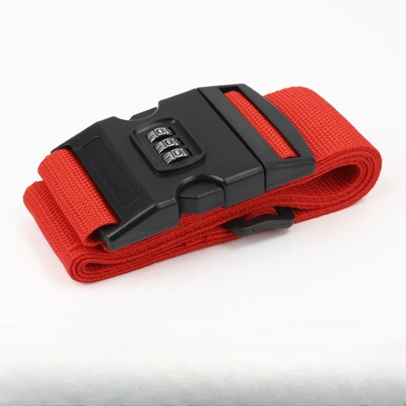 sangle de bagage de voyage, 1 pièce, verrouillage par mot de passe réglable, ceinture d'emballage, verrouillage sécurisé, antivol, sangle à boucle pour valise