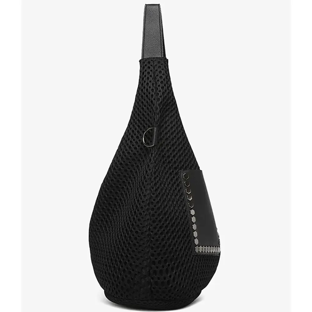 femmes fourre-tout sac style européen rivet conception évider sacs à bandoulière été en plein air décontracté grande capacité sac à bandoulière