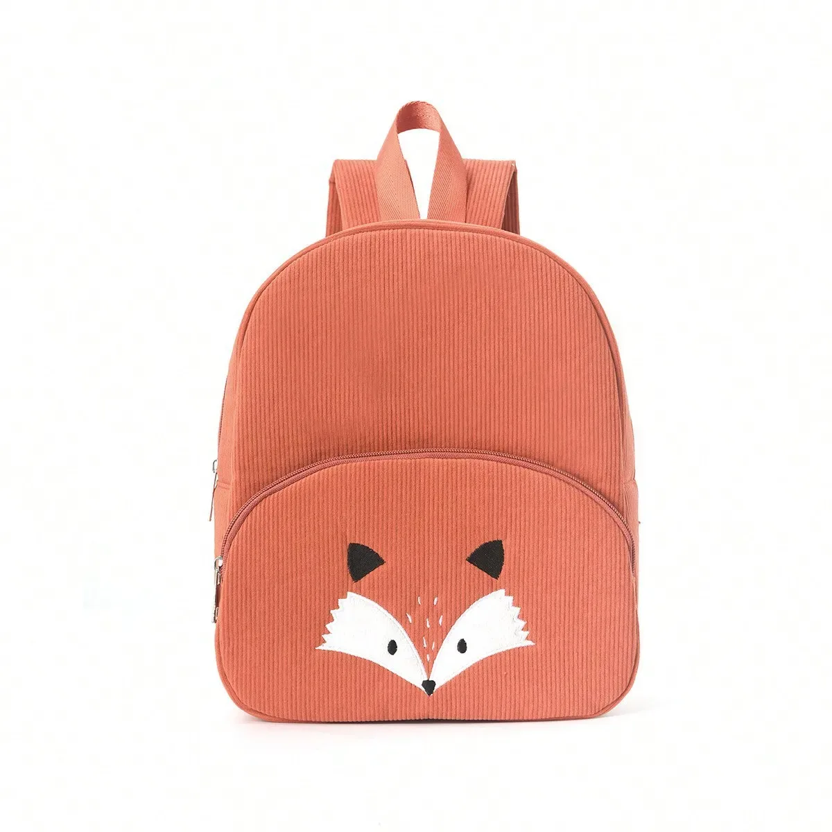 sac à dos personnalisé pour tout-petit avec nom brodé, motif ours de dessin animé, en velours côtelé, grande capacité, sac en peluche