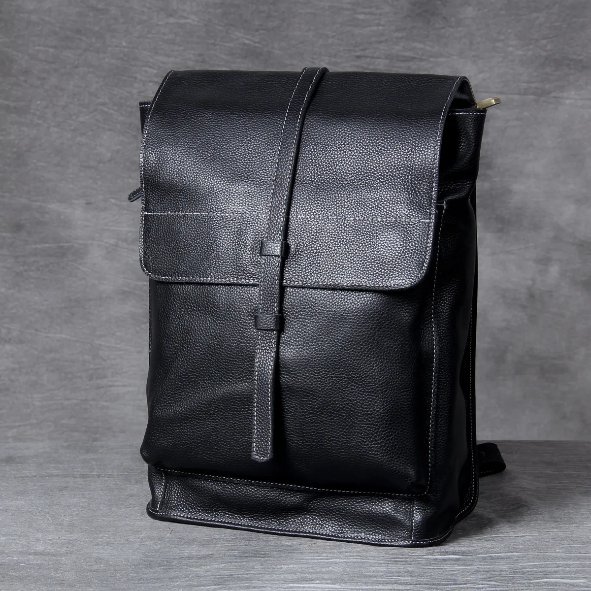 sac à dos vintage en cuir véritable pour homme, sac à bandoulière pour ordinateur portable en cuir pleine fleur fait main, sac en cuir crazy horse, mode pour homme