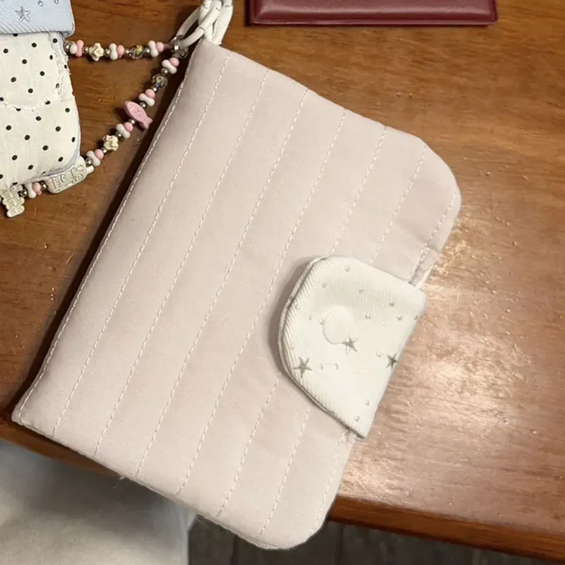portefeuille multifonction pour cartes de crédit, porte-passeport, organiseur de billets d'avion, étui pour femme avec imprimé étoiles et pois