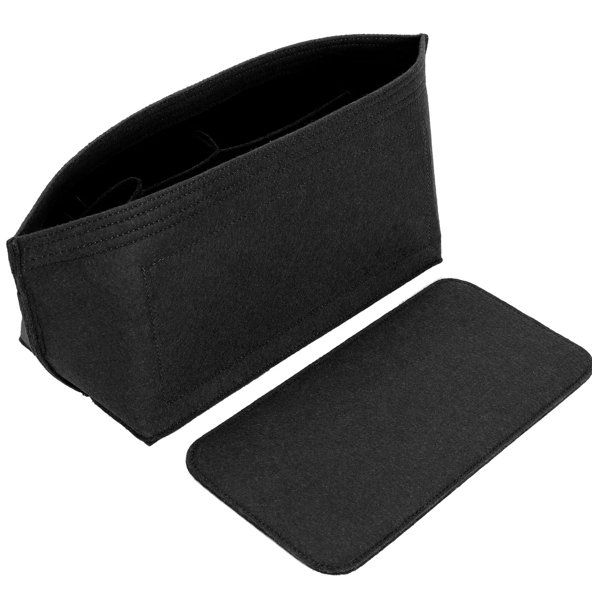 organisateur de sac à main en feutre avec fermeture éclair, lot de 2 pièces, grand format, pour sacs fourre-tout, 3 tailles