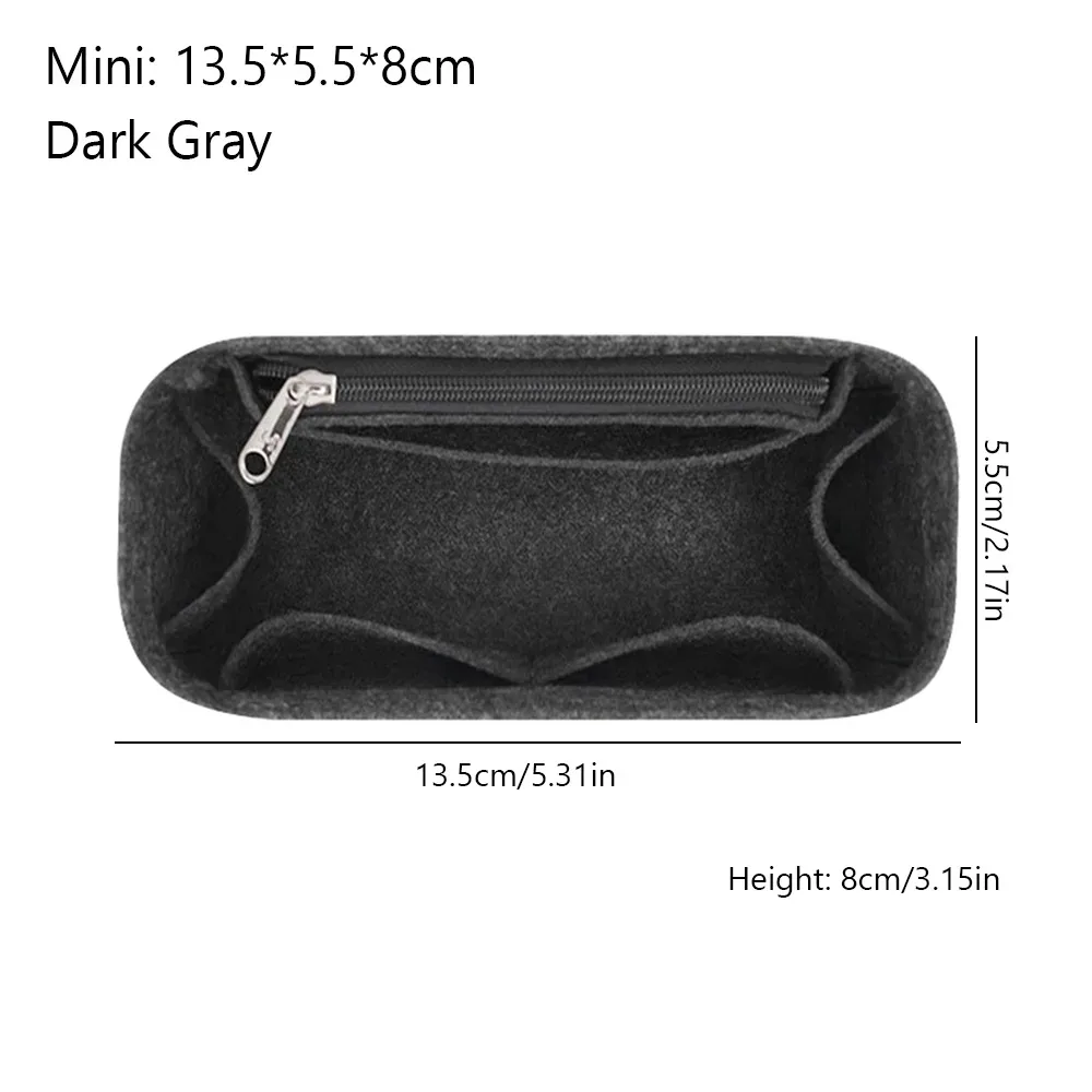 organisateur de sac à main en feutre grande capacité, support de sac, doublure de sac à main, rangement et organisation multi-poches pour loewe puzzle