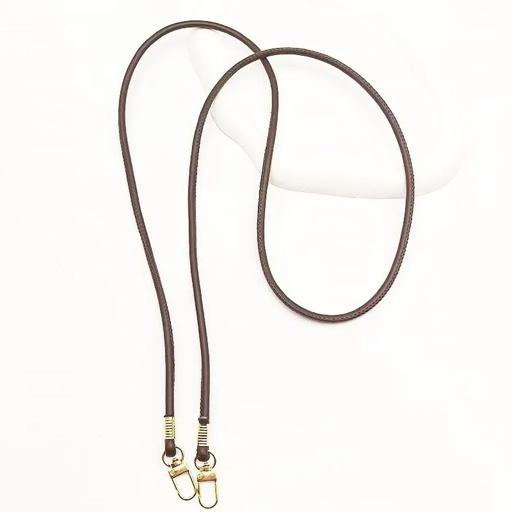 nouvelle sangle de remplacement fine et ronde en cuir pu, couleur unie, pour sac bandoulière ou croisé, longue de 120 cm, accessoire cordon de téléphone
