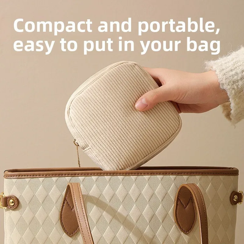 pochette de rangement mini pour maquillage et cosmétiques, étui pour rouges à lèvres et serviettes hygiéniques, sacs de voyage organisateurs pour femmes, petite pochette 2026