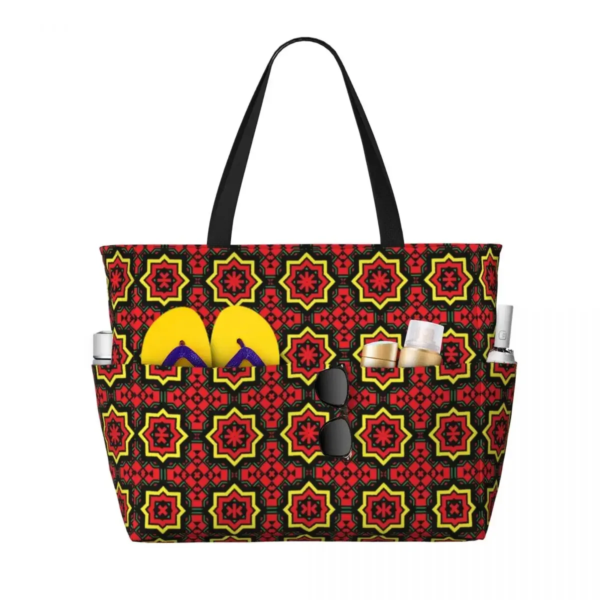 sac fourre-tout personnalisé en tissu kente africain pour femmes, grande capacité, sacs de voyage traditionnels ethniques africains ankara plage salle de sport