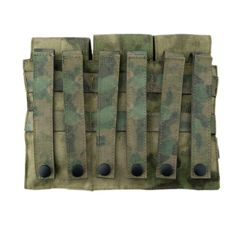 sac de rangement tactique triple pour accessoires d'extérieur, sac d'accessoires pour gilet molle