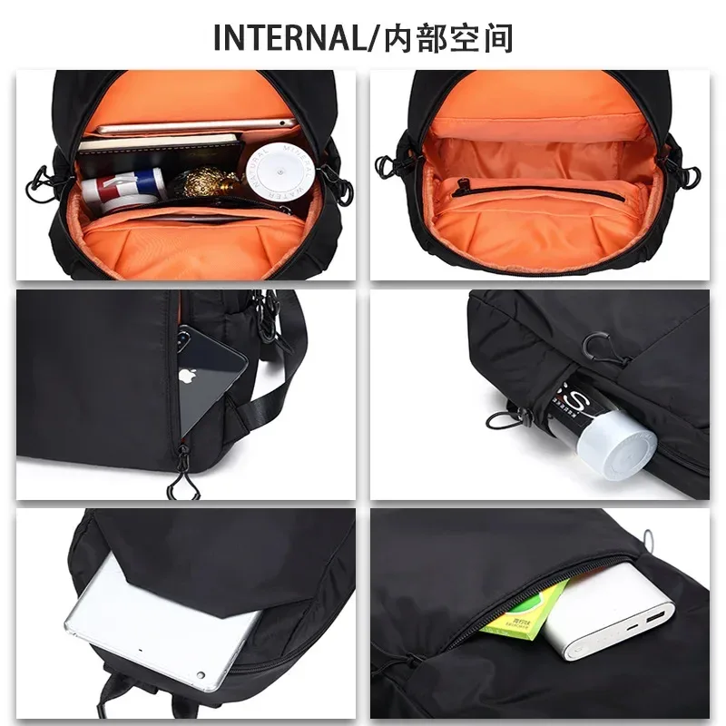 petits sacs à dos de sport en plein air pour hommes, sac d'école pour hommes, mode oxford grill, mini sacs de voyage initiés, sac à dos noir, 2024