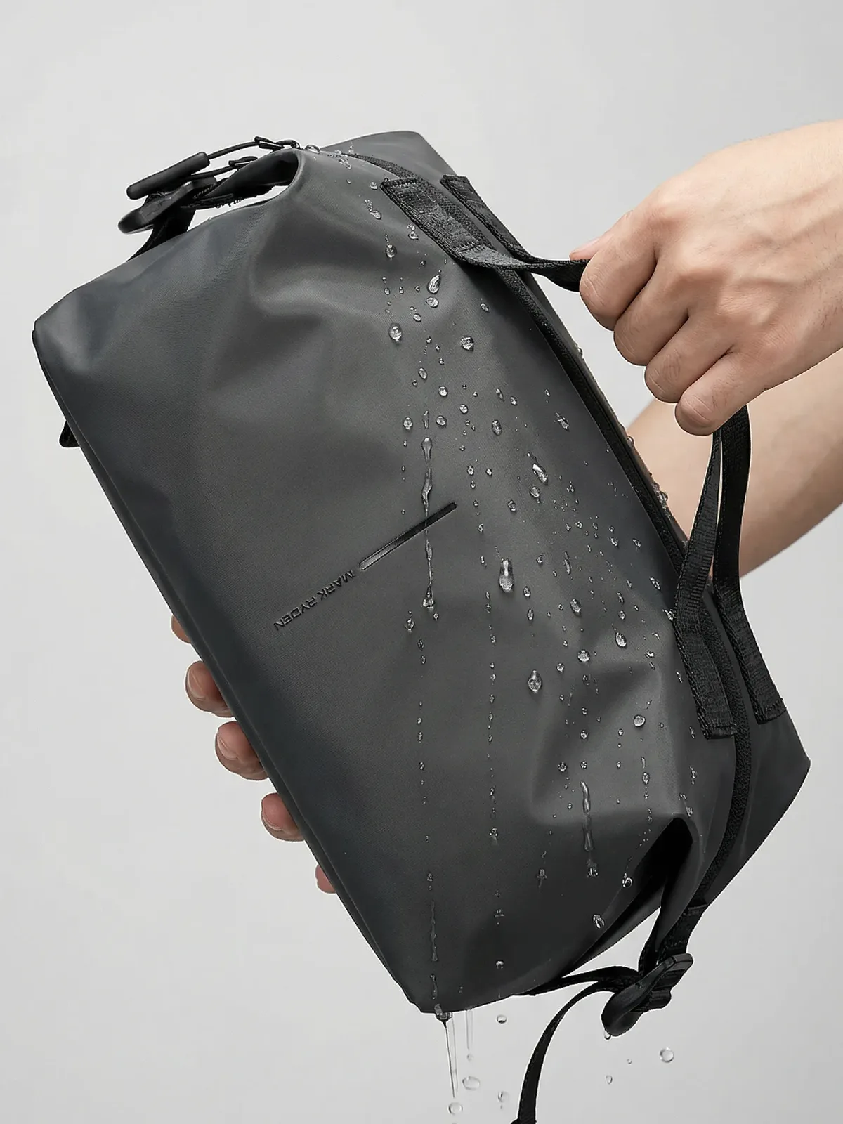 trousse de toilette imperméable mark ryden, trousse de voyage légère de 0,22 kg avec fermeture éclair ykk