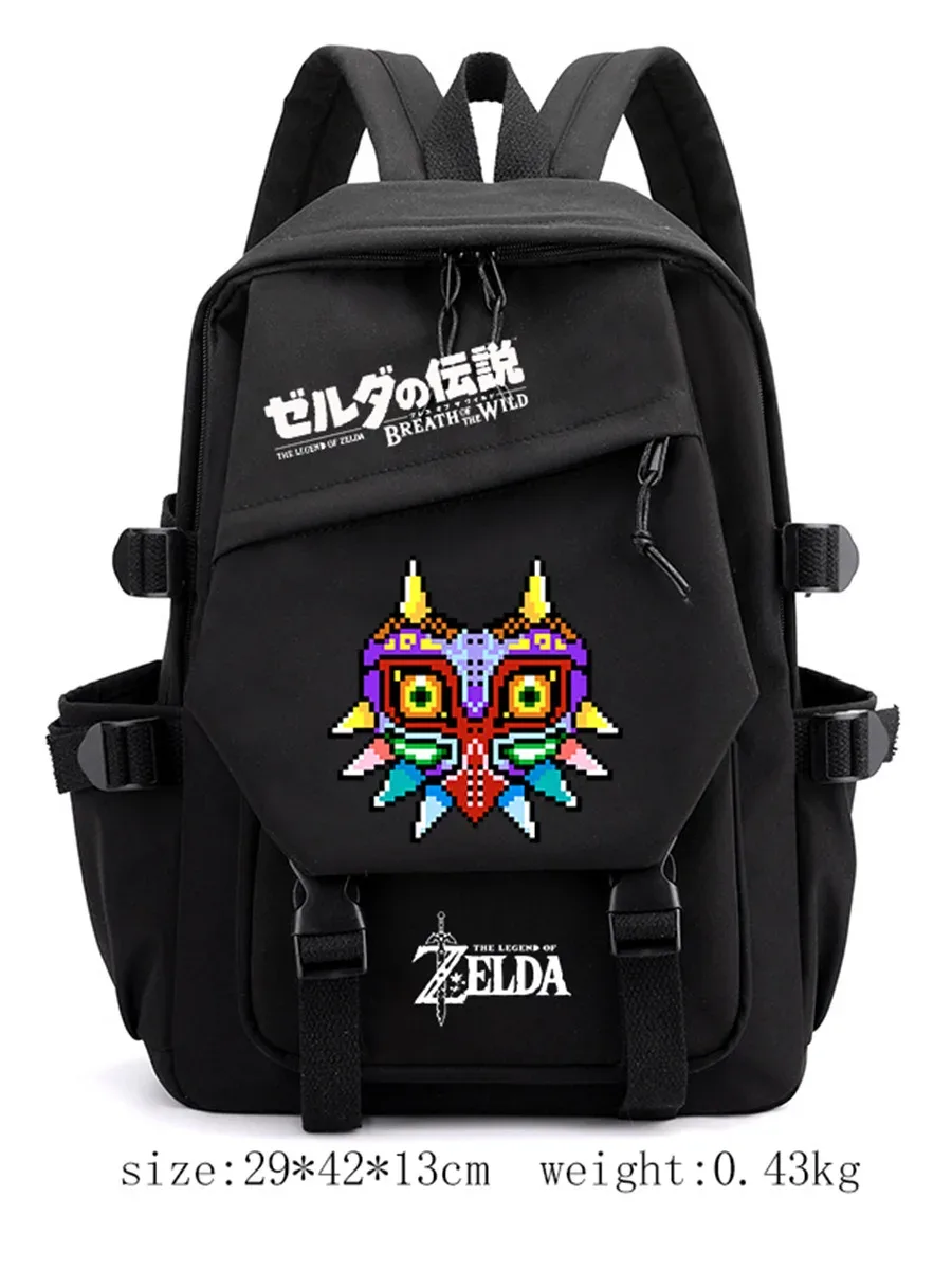 sac à dos étudiant the legend of zelda, sac à bandoulière décontracté pour l'extérieur, sac à dos tendance personnalisé grande capacité mochilas